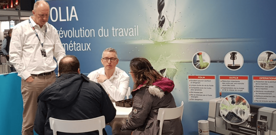 Total Lubrifiants' stand for Folia at 2019 Global Industrie&nbsp;
