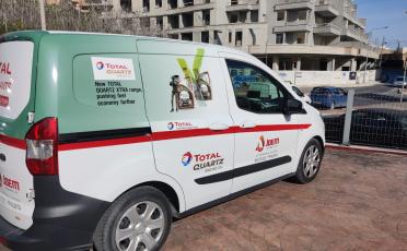 Vehicle branding campaign by Total Hellas