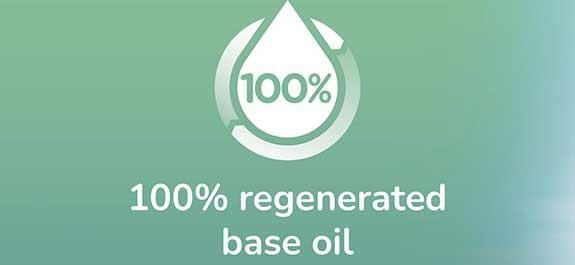 100% regenerated base oil