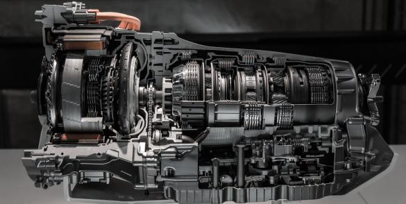 Automotive transmission gearbox in sections
